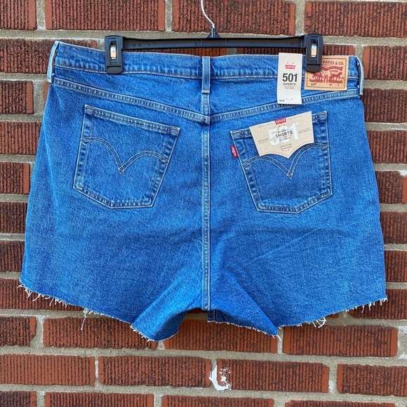 🆕 Levi’s 501 Shorts High Rise Denim Jean Plus - Picture 4 of 8